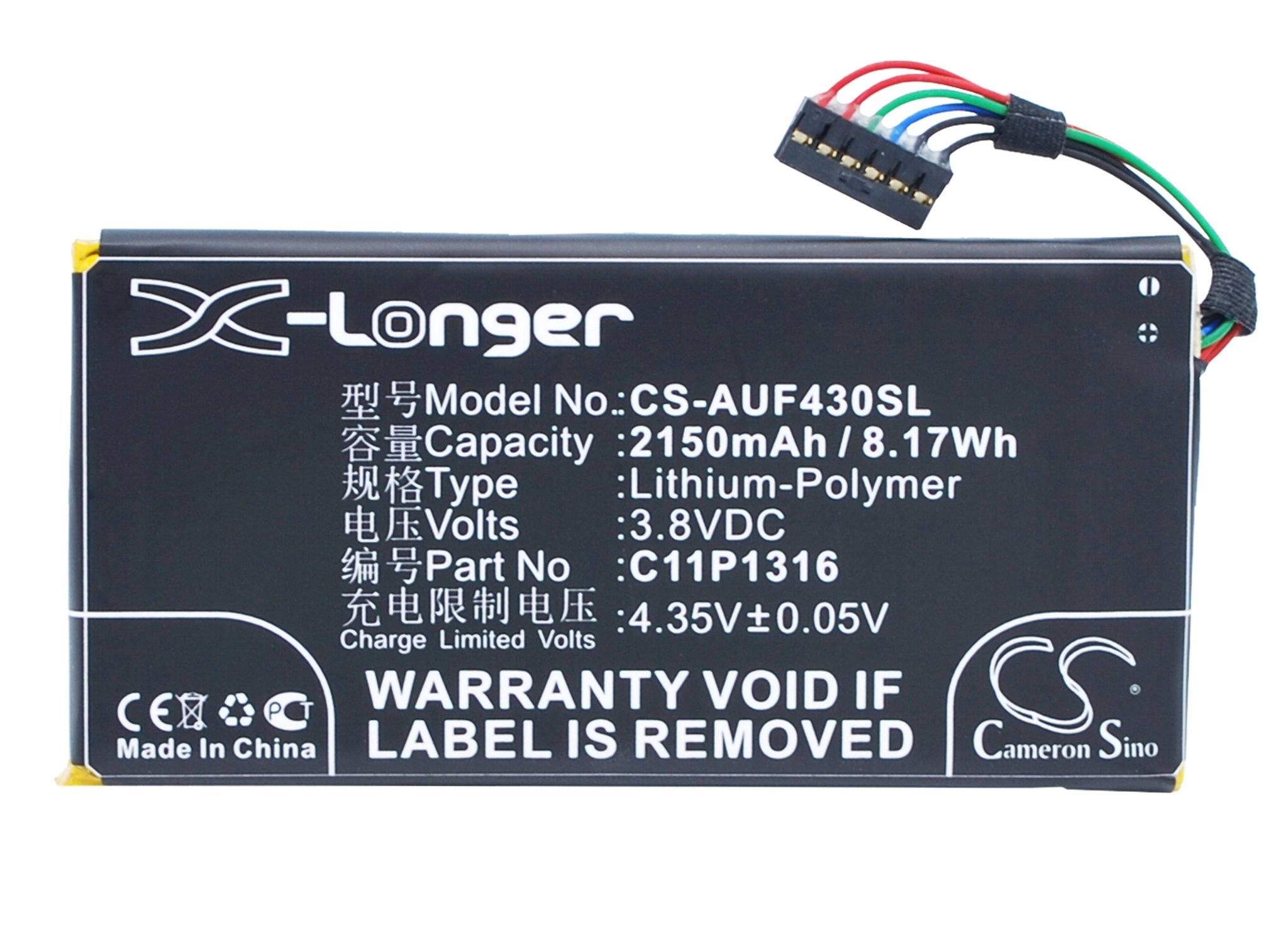 Asus C11P1316 2150mAh Tablet Battery