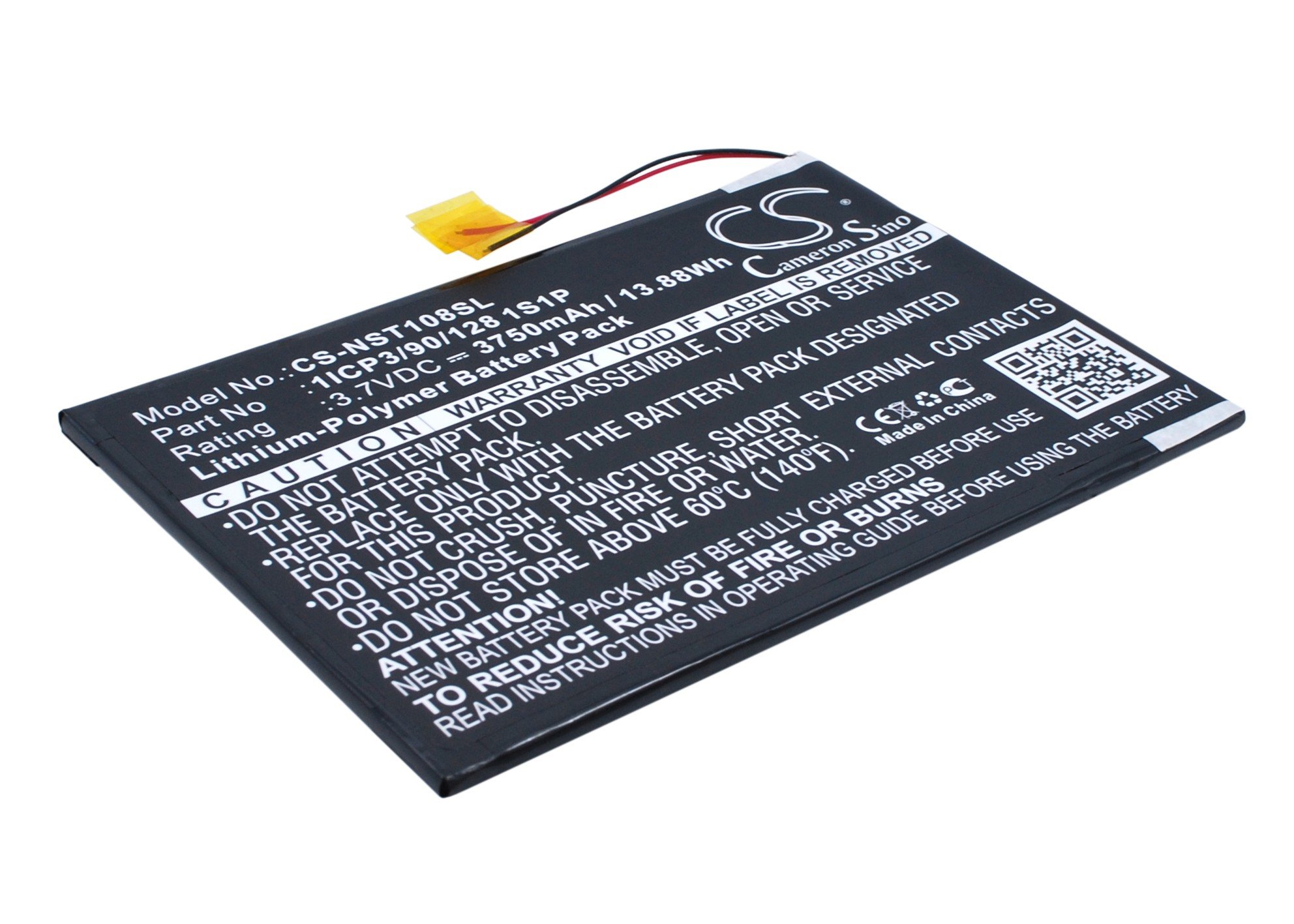 Nuvision 1ICP3/90/128 1S1P 3750mAh tablet battery