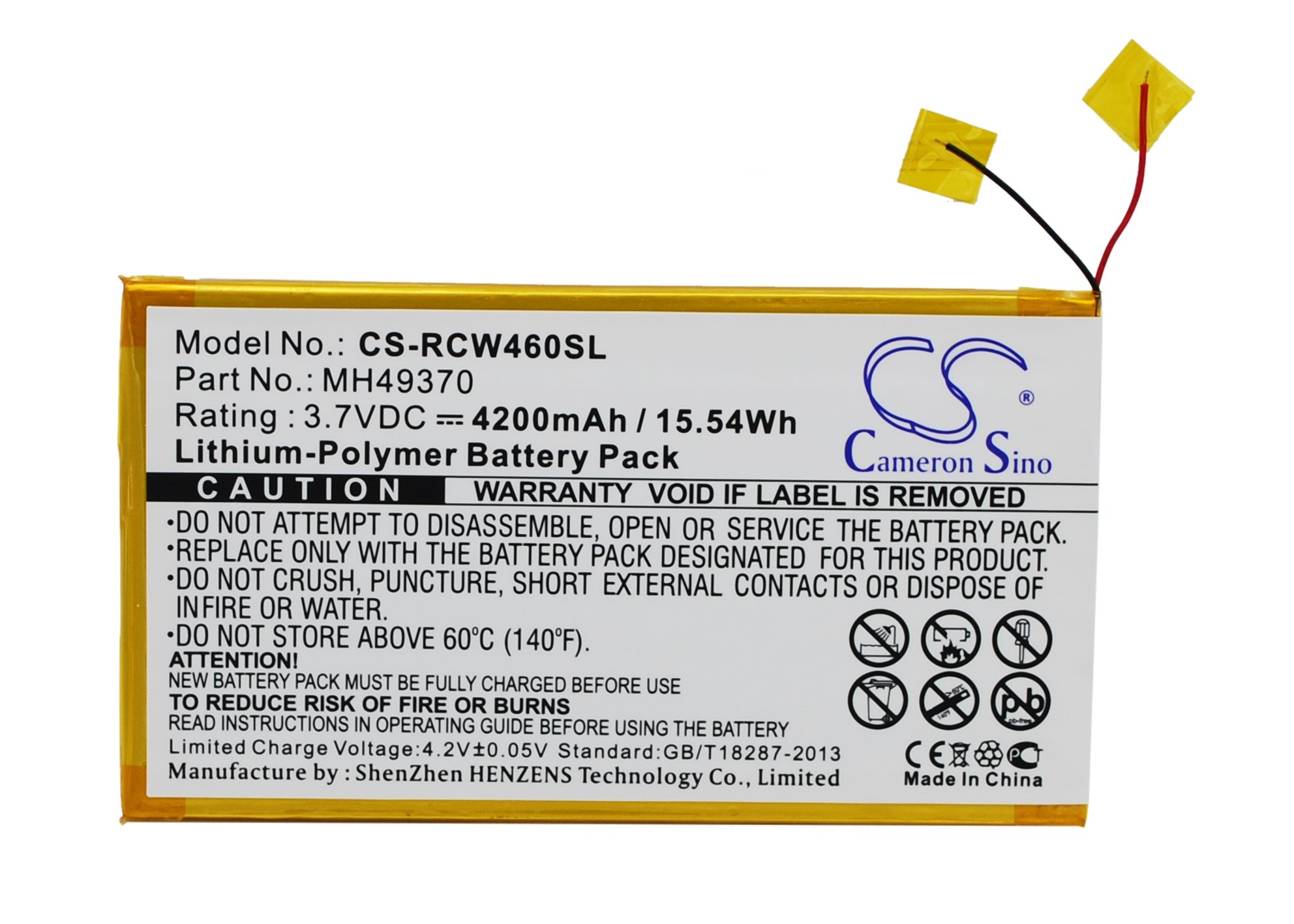 RCA MH49370 4200mAh planšetdatora akumulators