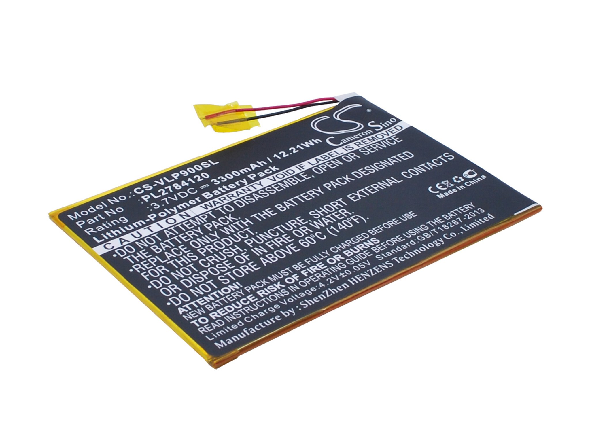 Visual Land PL2784120 3300mAh tablet battery