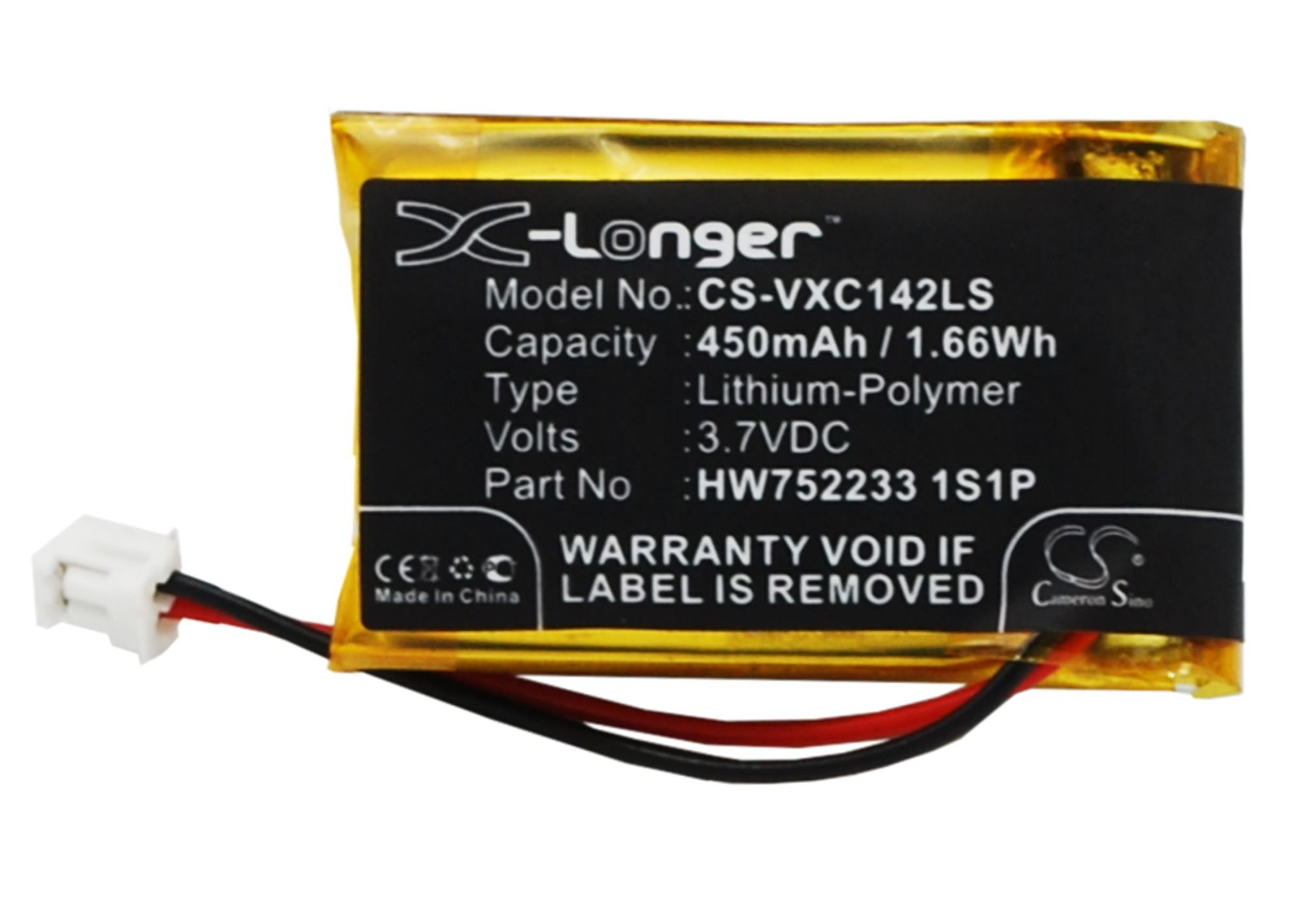 Vancouver HW752233 1S1P 450mAh aku