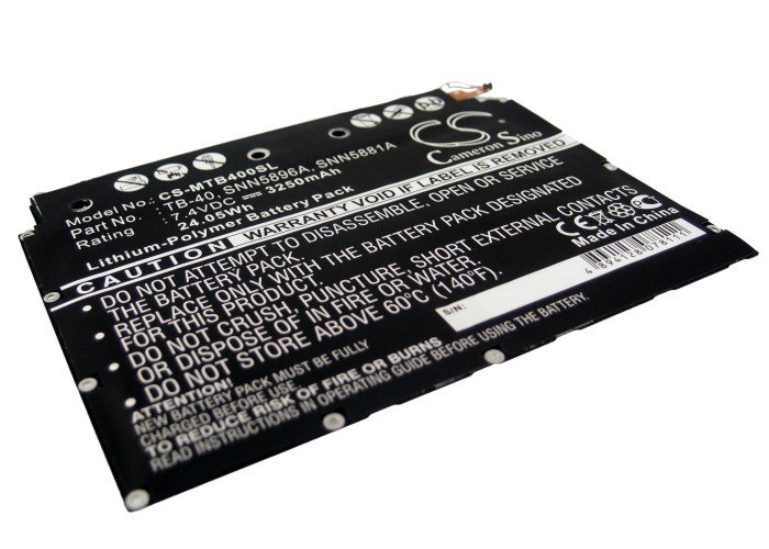 Motorola SNN5881A, 1090-T56MT1, 1HDT56MT1 3250mAh Li-PL tablet akku