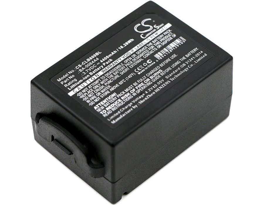 CipherLAB BA-0064A4, BCP60ACC00002, BCP60ACC00106 CP60, CP60G 4400mAh Li-on Battery