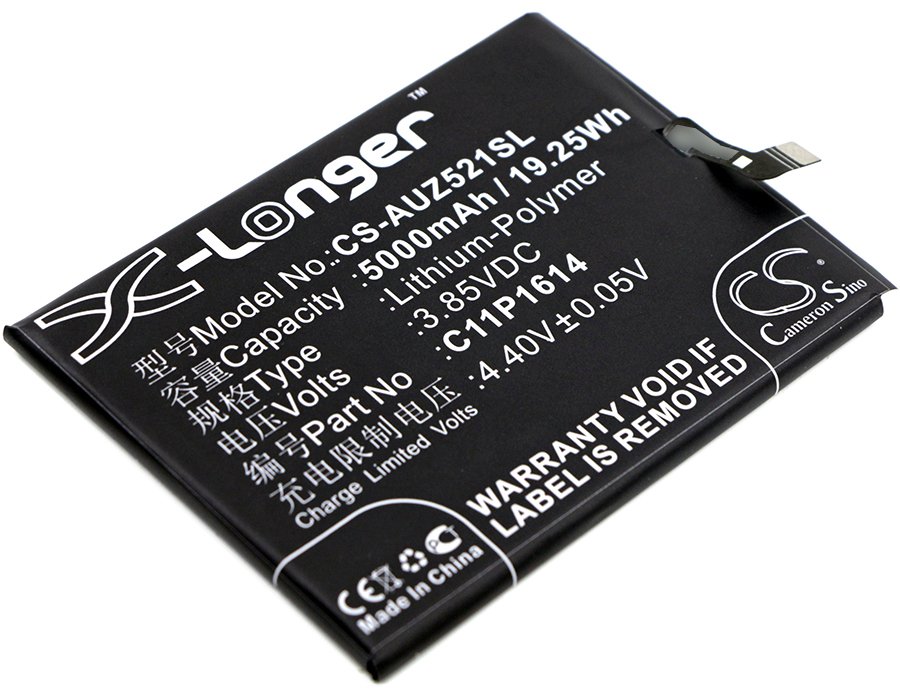 Asus C11P1614 ZenFone 3s Max, ZC521TL, ZenFone Pegasus 3S 5000mAh Li-Polymer tālruņa akumulators