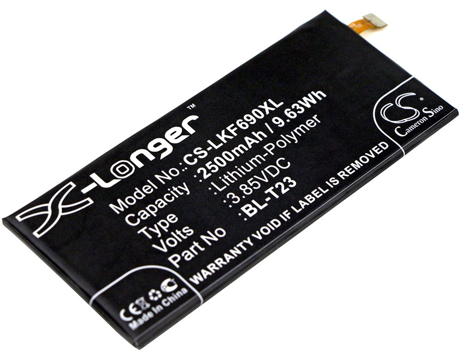 LG BL-T23, EAC63278801 X Cam, X Cam 4G, K580 2500mAh Li-Polymer Mobile Phone аккумулятор