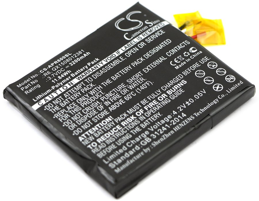Aspera R6, QX1508012381 R6 3200mAh Li-Polymer Mobile аккумулятор телефона