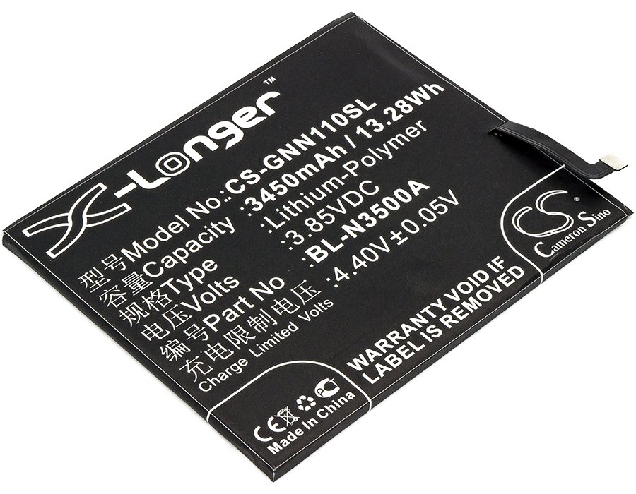 GIONEE BL-N3500A Elife S10, Elife S10 Dual SIM, Elife S10 Dual SIM TD-LTE 3450mAh Li-Polymer Mobile Phone akumulatoru