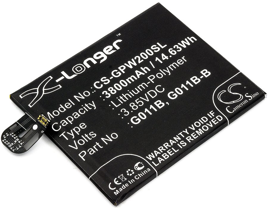 Google G011B, G011B-B, 35H00273-00M 3800mAh Li-Polymer tālruņa akumulators