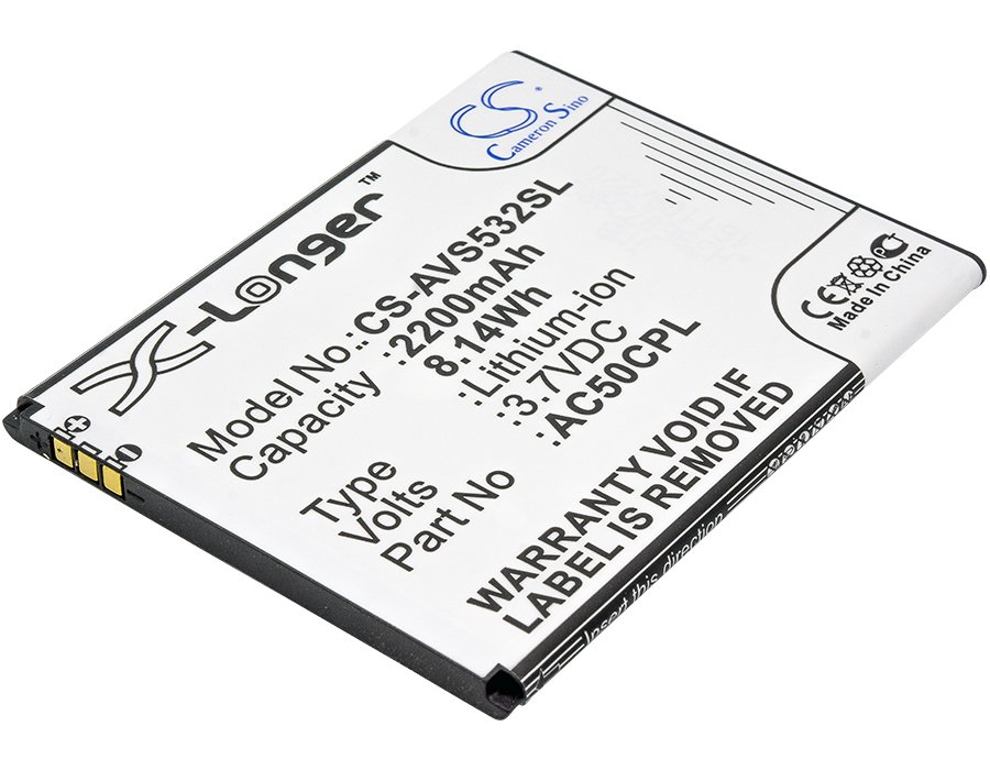 Archos AC50CPL, BSE70H 50c Platinum 2200mAh Li-on tālruņa akumulators
