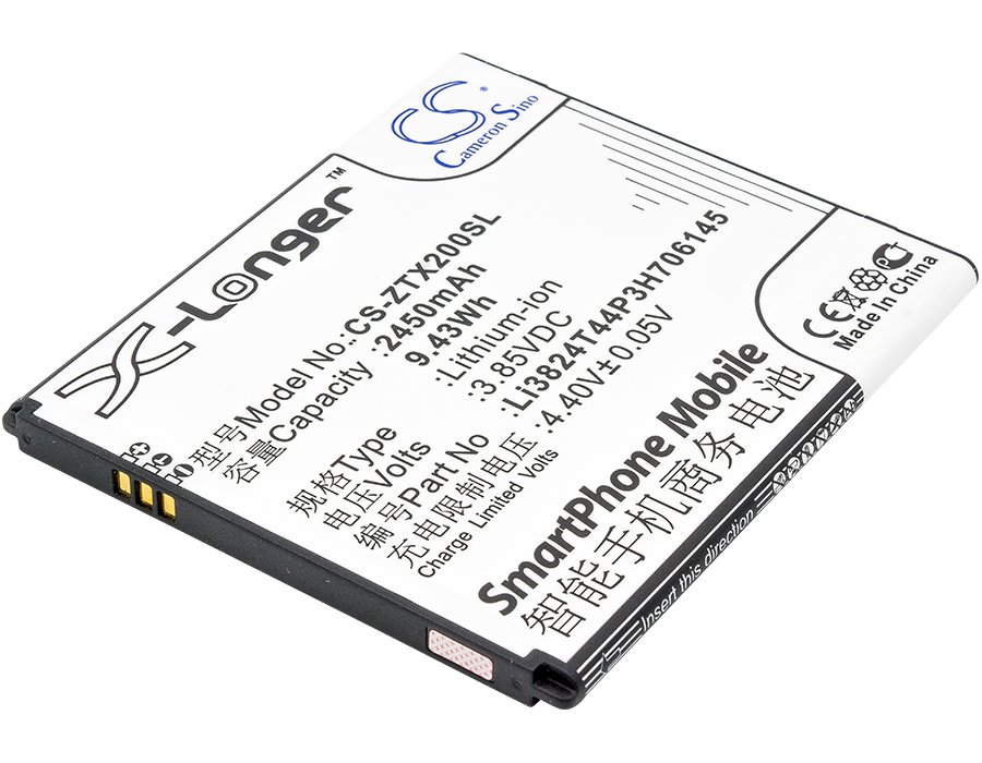ZTE Li3824T44P3H706145 Z850, Grand X2, Grand X 2 2450mAh Li-on Mobile Phone akumulatoru