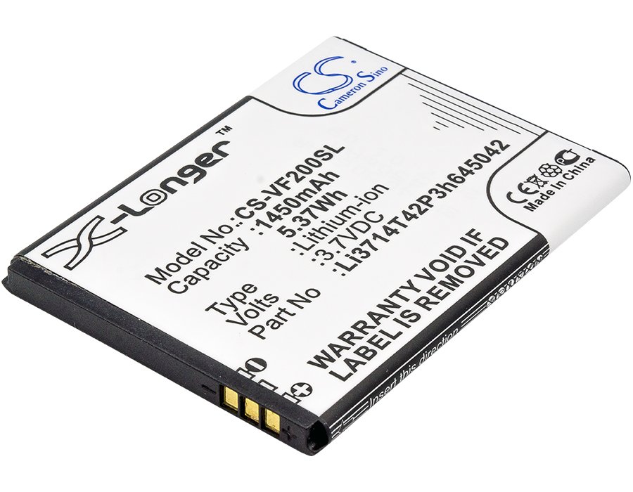 Vodafone Li3714T42P3h645042 Smart First 7, VFD 200 1450mAh Li-ion mobile phone battery