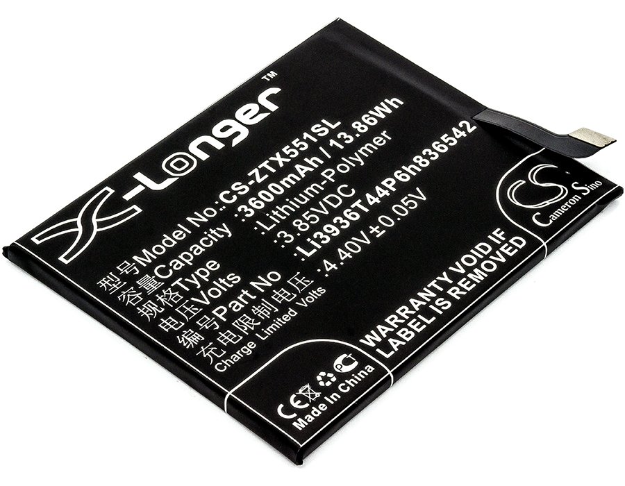 ZTE Li3936T44P836542 Nubia M2, NX551J 3600mAh Li-Polymer Mobile Phone akumulatoru