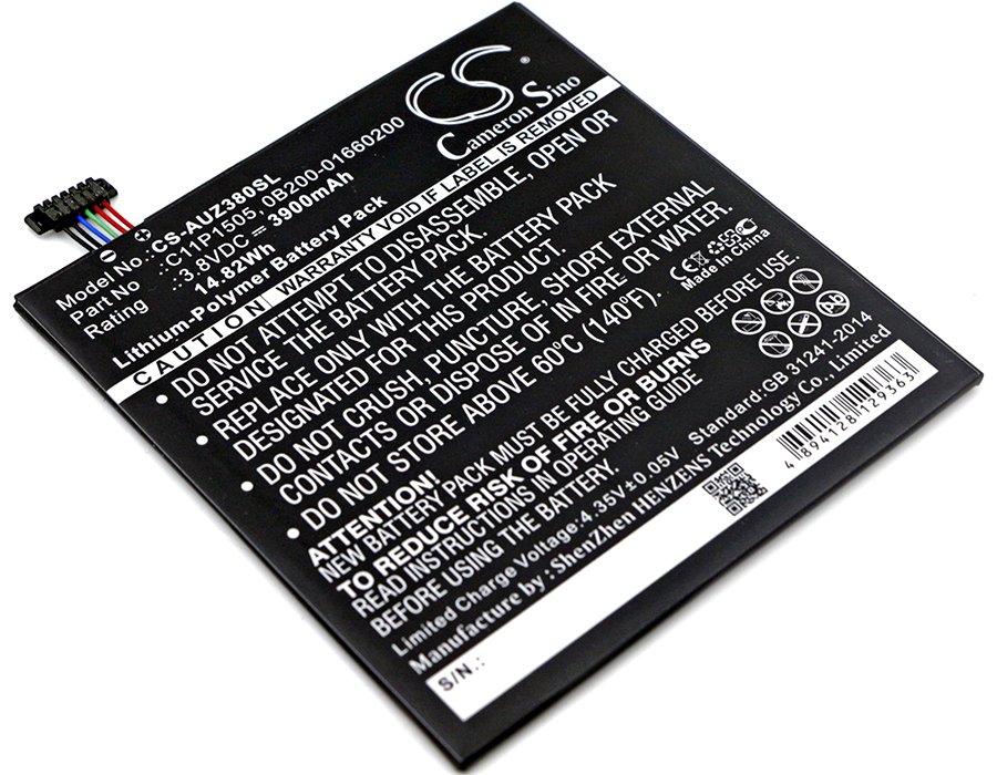 Asus C11P1505, 0B200-01660200 ZenPad 8.0 Z380C, ZenPad 8.0 Z380CX 3900mAh Li-Polymer Tablet battery