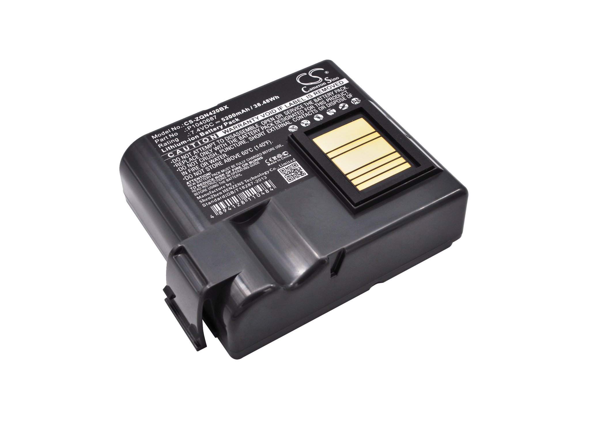 Zebra P1040687, P1050667-016 5200mAh Li-ion Printer aккумулятор