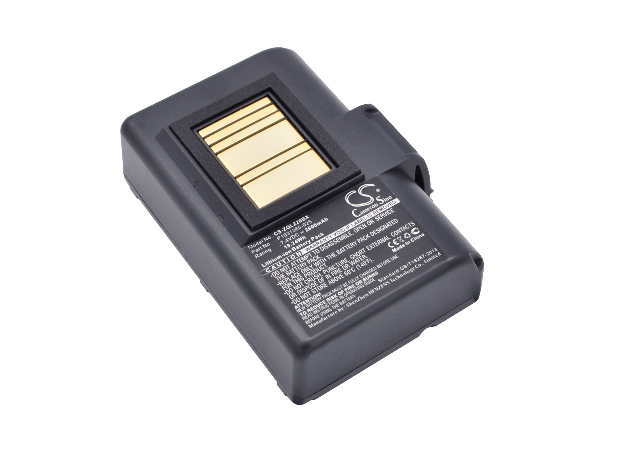Zebra P1031365-025, P1023901, P1023901-LF 2600mAh Li-ion Printer aккумулятор