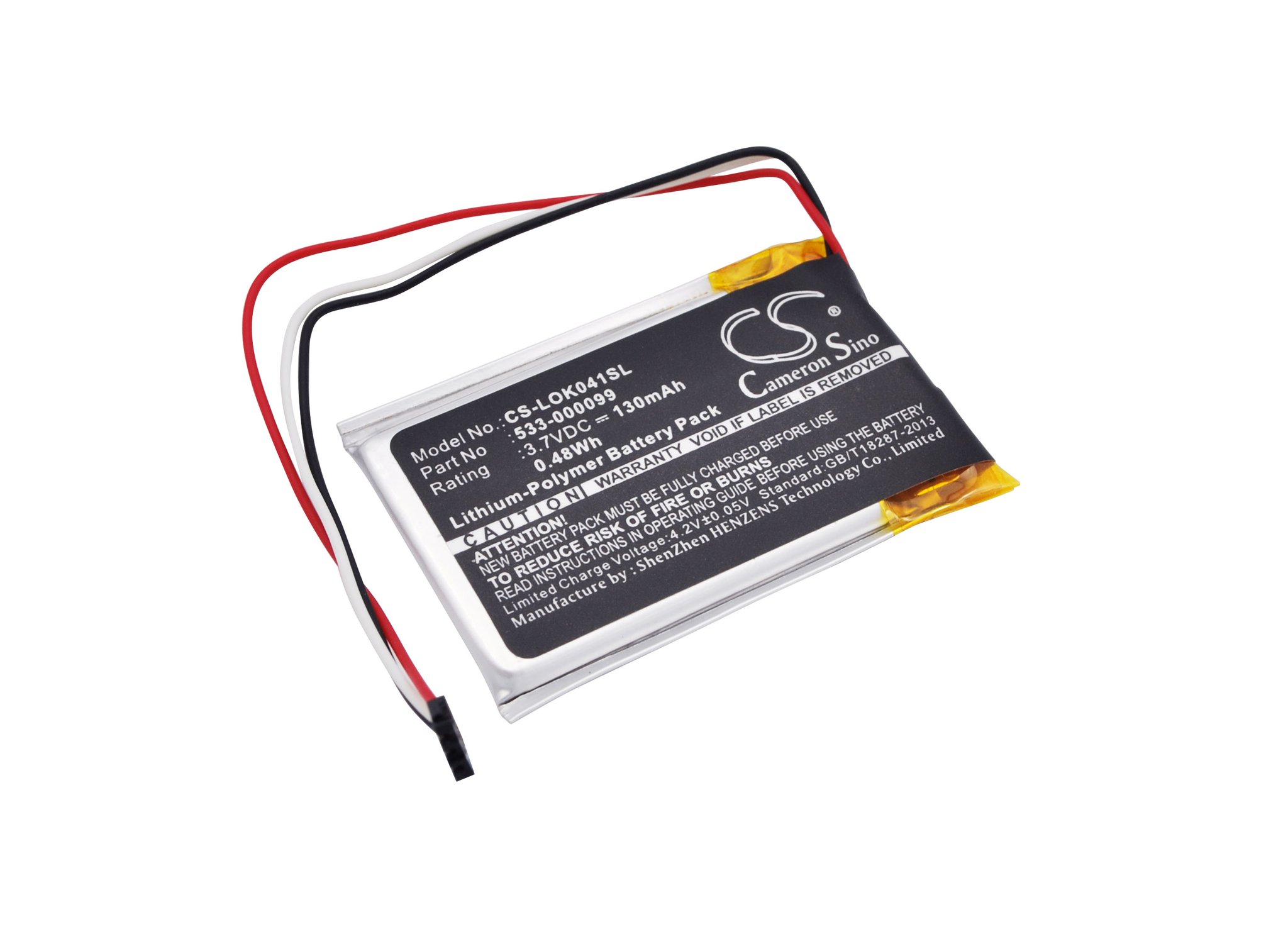 Logitech 533-000099, AHB222535PJT 180mAh Li-PL akku