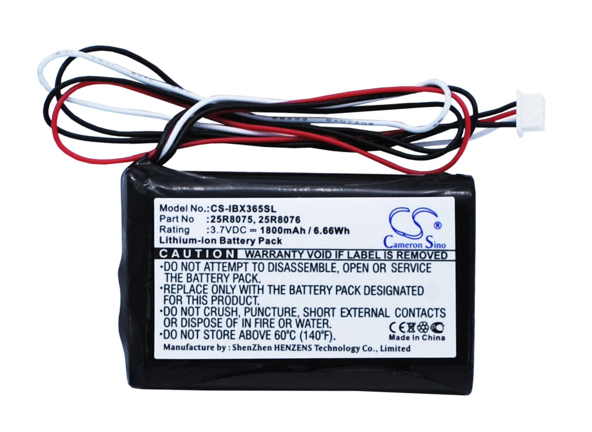 IBM 25R8076, 25R8075, 25R8076 1800mAh Li-ion CMOS akku