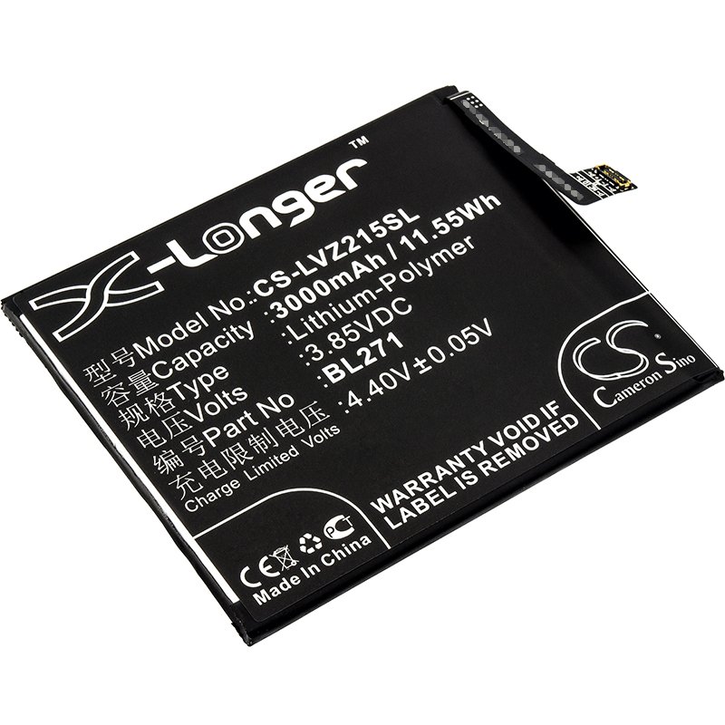 Lenovo BL271 3.85V 3000mAh Li-Polymer аккумулятор для телефона