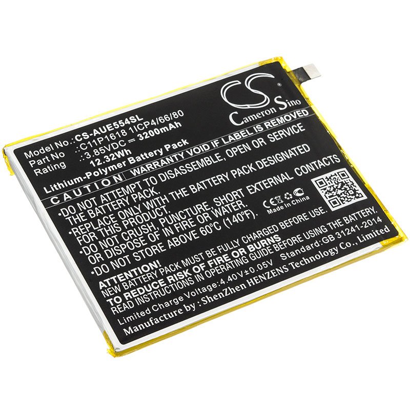 Asus C11P1618 3200mAh Li-PL tālruņa akumulators