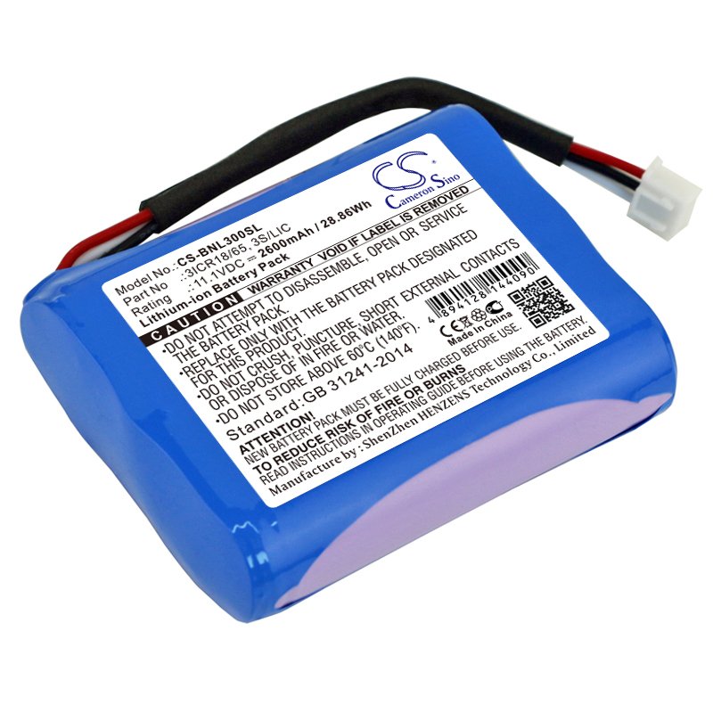 Bang & Olufsen 3ICR18/65 11.1V 2600mAh Li-ion skaļruņa akumulators