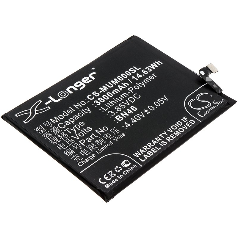 Xiaomi BN46 3800mAh Li-PL telefonu akumulatoru