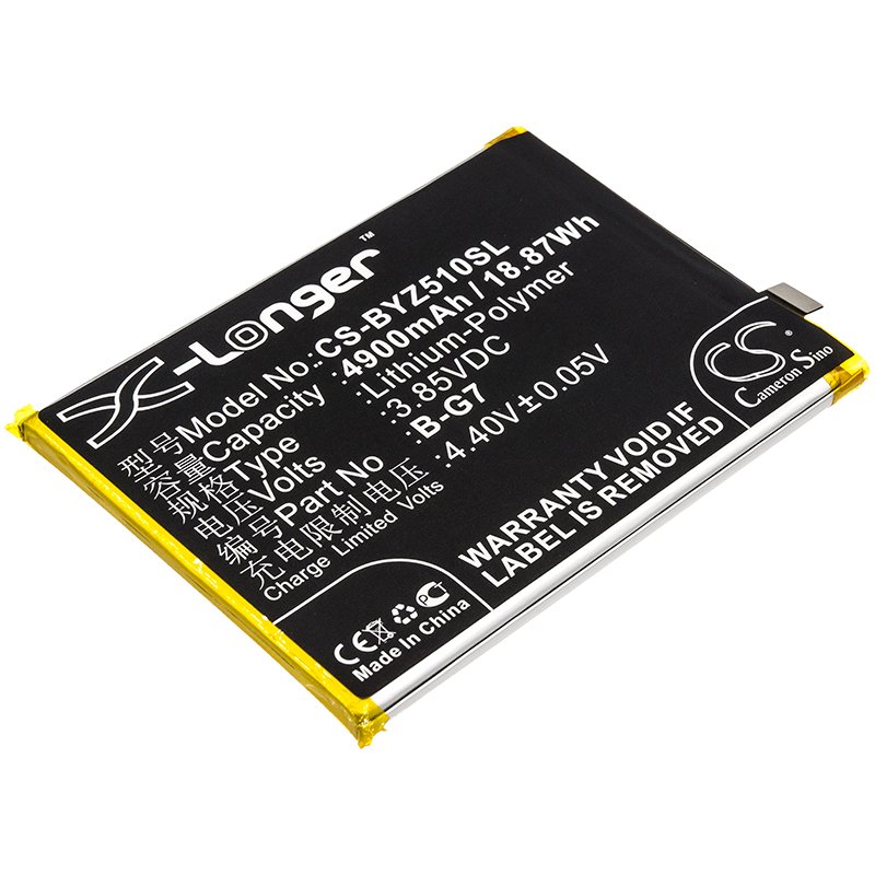 BBK B-G7 3.85V 4900mAh Li-Polymer аккумулятор телефона