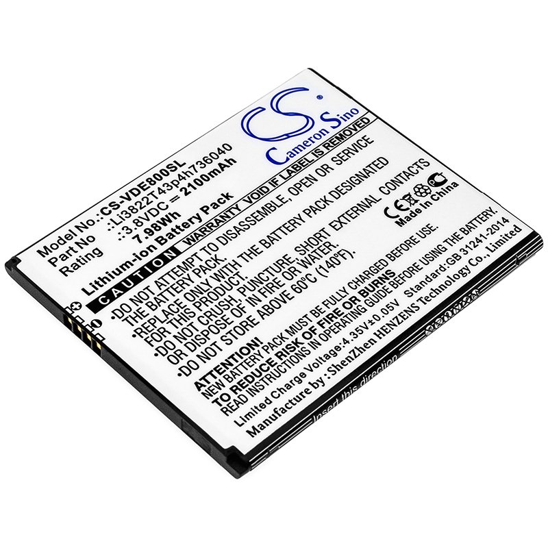 ZTE Li3822T43p4h736040 tālruņa akumulatoru 2100mAh
