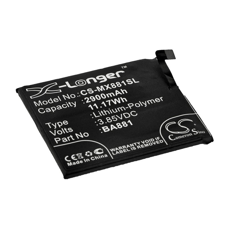 Meizu BA881 3.85V 2900mAh Li-Polymer aккумулятор телефона