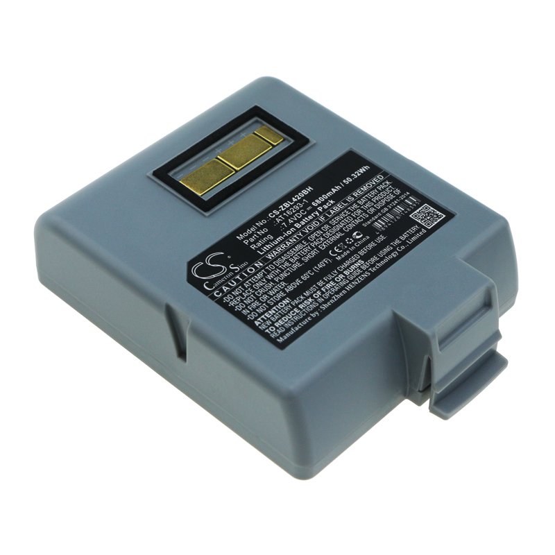 Zebra QL420, AT16293-1 аккумулятор считывателя штрих-кода 6800mAh