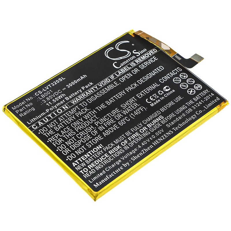 Lenovo K320T, LB001 3000mAh Li-PL аккумулятор телефона