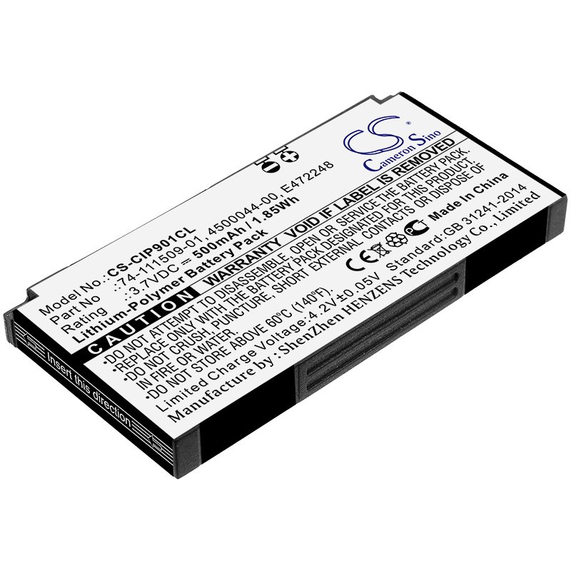 Cisco 4500044-00, E472248 3.7V 500mAh Li-Polymer cordless phone akumulatoru