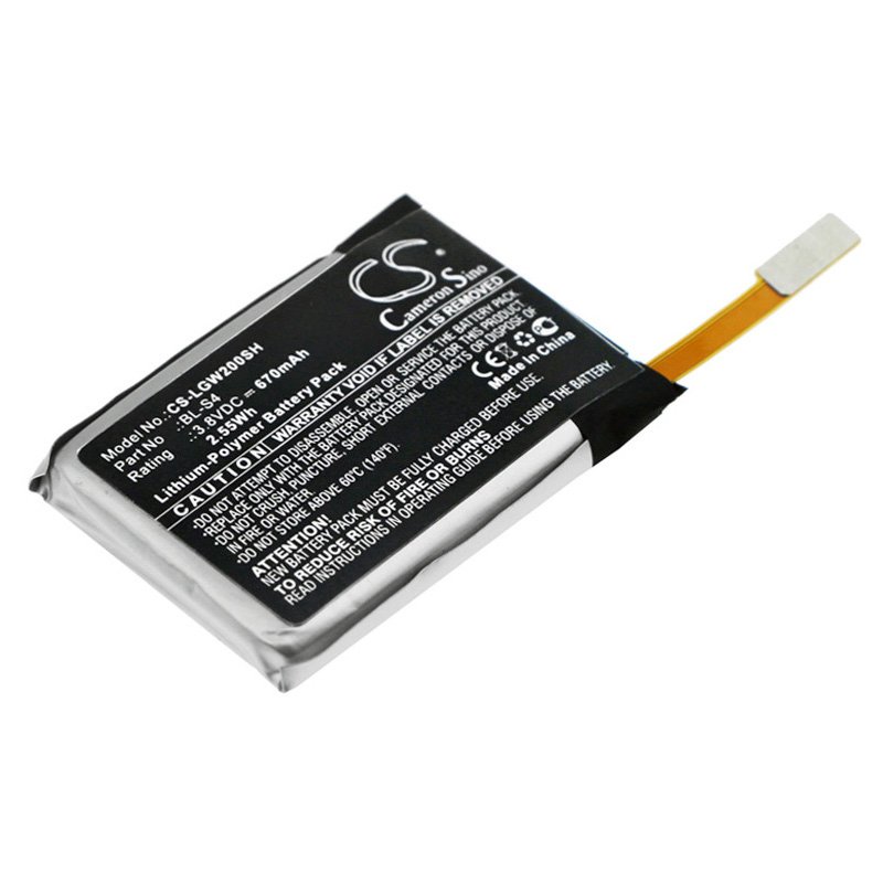 LG W200, BL-S4 670mAh Li-PL 3.8V älykello akku