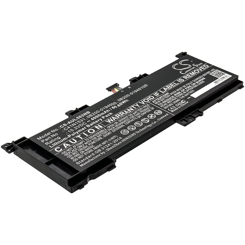 CS kannettavan Asus FX502VS, FX502VY Li-poly 15.2V 4000mAh