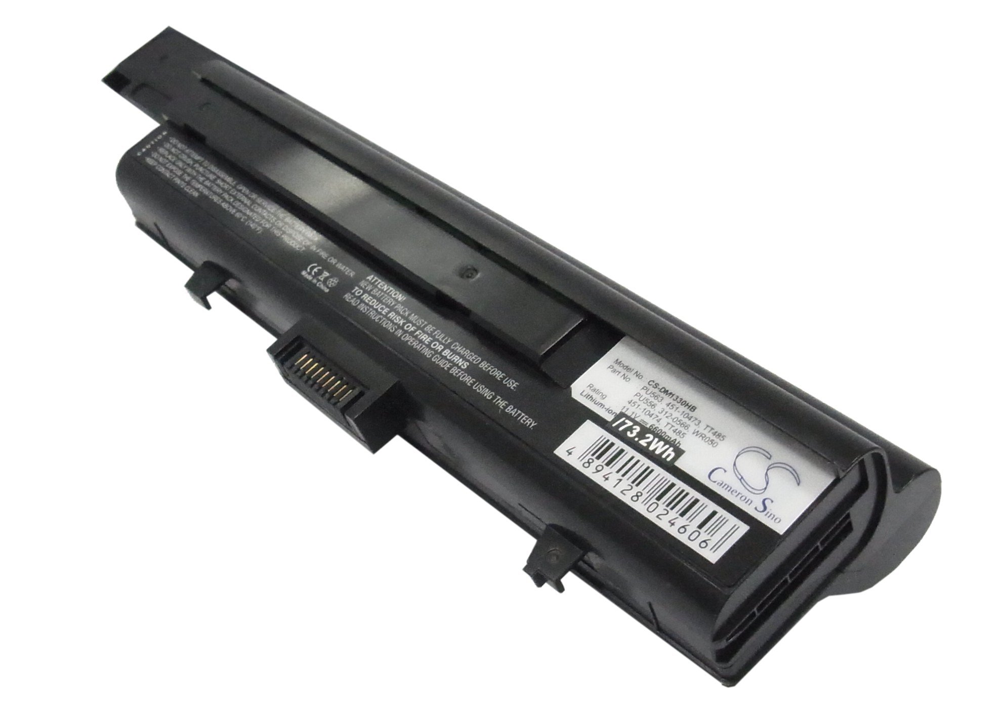CS kannettavan akku Dell WR050, TT485, PU556, PU563 6600mAh