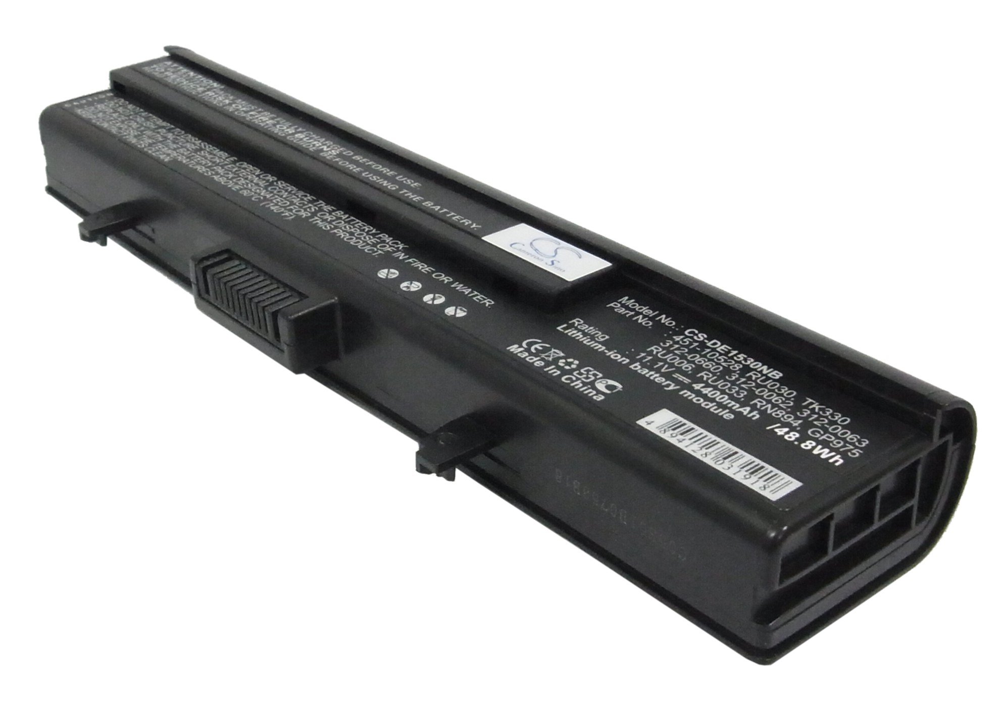 CS kannettavan akku Dell RU030, TK330, XT828, XT832, RU006, RU033, RN894, GP975, TK330 4400mAh