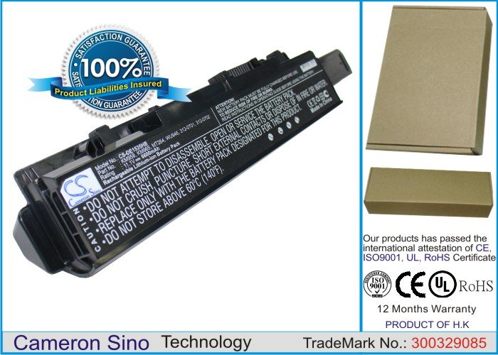 CS laptop battery Dell MT276, PW773, WU960, WU965 6600mAh