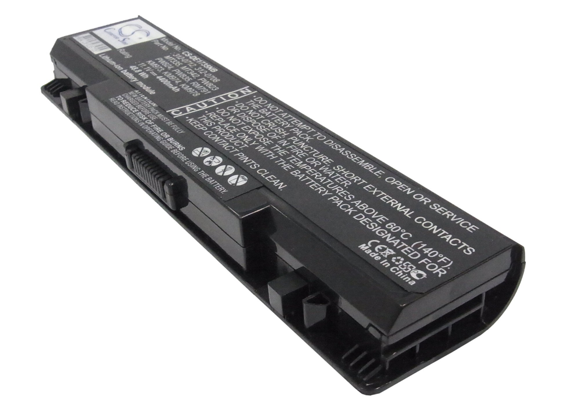 CS kannettavan akku Dell KM973, KM974, KM978, PW835, RM791, RM868, RM870 4400mAh
