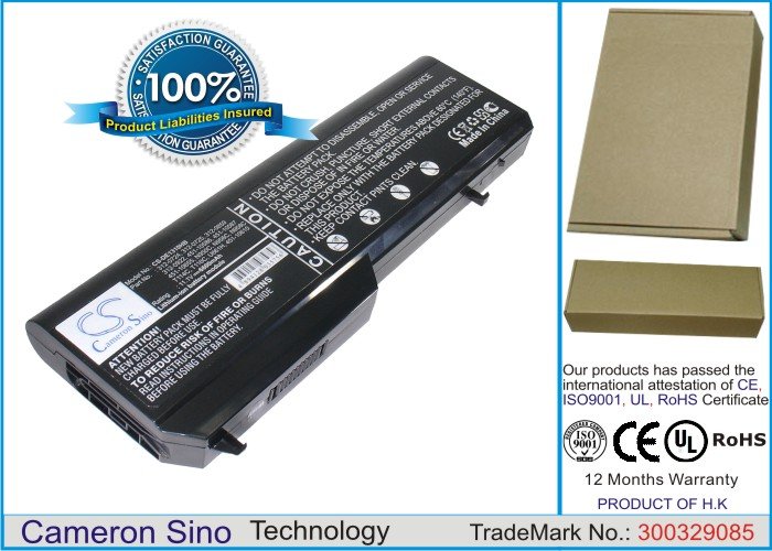 CS kannettavan akku Dell N950C, N956C, N958C, T114C, T116C, U661H 6600mAh