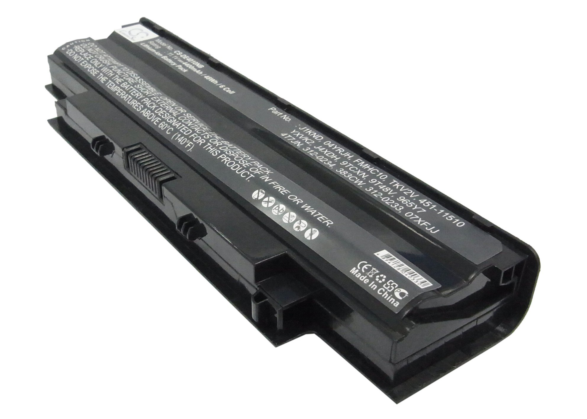 CS sülearvuti aku Dell J1KND, 04YRJH, FMHC10, TKV2V, YXVK2, J4XDH, 9TCXN, 9T48V 4400mAh