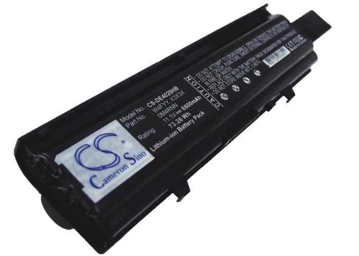 CS kannettavan akku Dell W4FYY, X3X3X, 0M4RNN, 0KCFPM 6600mAh