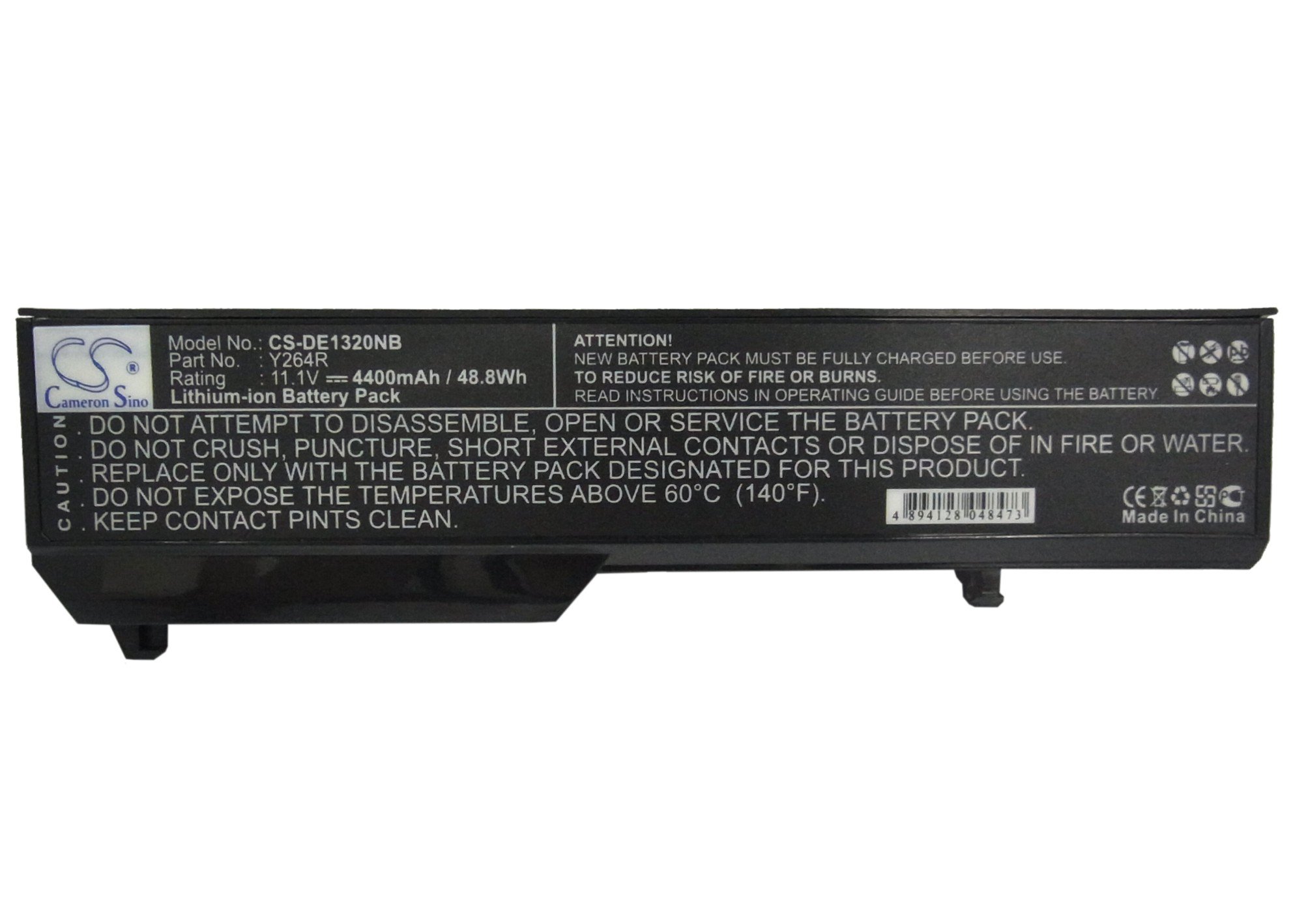 CS kannettavan akku Dell Y264R, F136T, D181T 4400mAh
