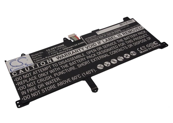 CS sülearvuti aku Dell JD33K, 0FP02G 3600mAh