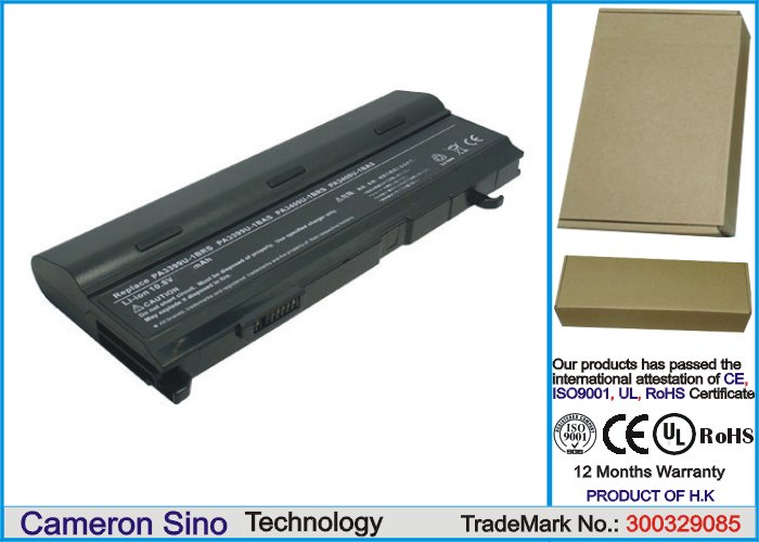 CS laptop battery Toshiba PA3399U-1BAS, PABAS077 8800mAh
