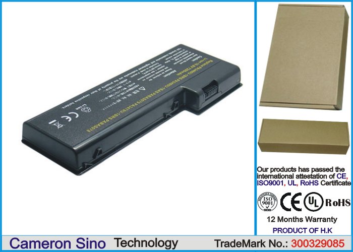 CS laptop battery Toshiba PA3479U-1BRS, PABAS078, PABAS079 6600mAh