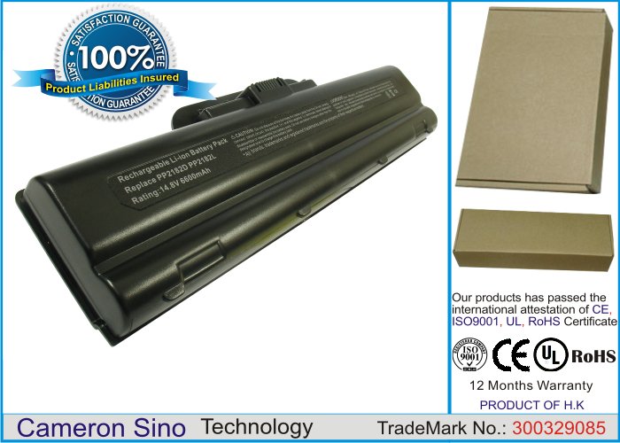 CS kannettavan akku HP DM842A, PP2182D, PP2182L 6600mAh