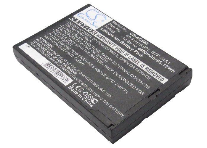 CS sülearvuti aku Acer BTP-34A1, 60.41H15.001 4400mAh