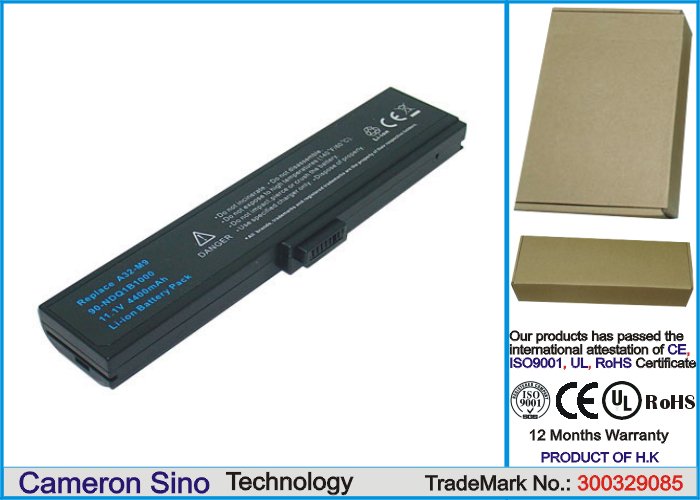 CS kannettavan akku Asus A32-M9, A33-W7, A33-M9 4400mAh