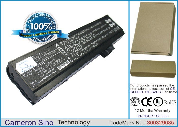 CS aккумулятор для лаптопa Fujitsu 3S4000-G1S2-04, 3S4000-S1P3-04, 3S4000-S1S3-04 4400mAh