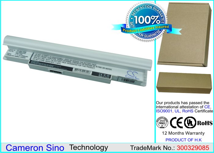 CS laptop battery Samsung AA-PB6NC6W, AA-PB8NC6M/US, AA-PL8NC6B, AA-PL8NC6W 5200mAh