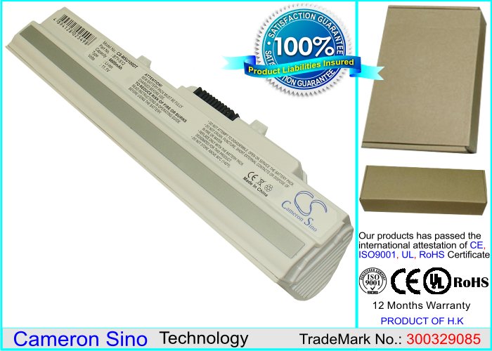 CS laptop battery MSI BTY-S11, BTY-12 6600mAh